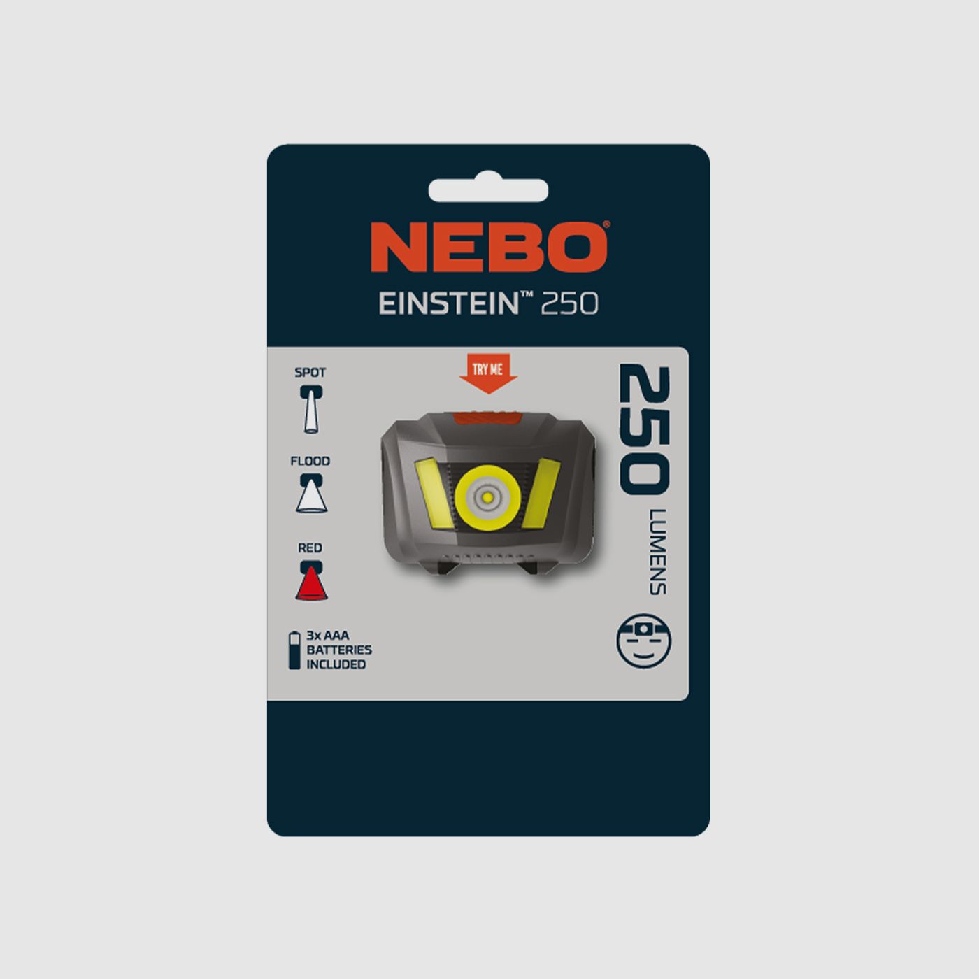 NEBO Einstein 250 Oplaadbaar Hoofdlamp, afbeelding 2 van 5
