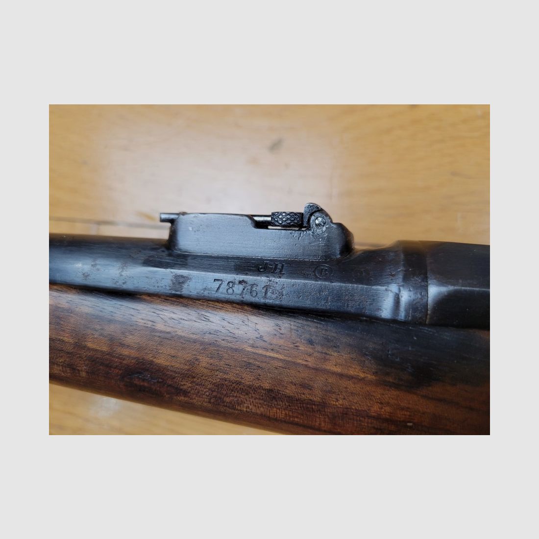 Belle carabine Gendarmerie à Cheval Gras 1874 – 11mm Gras – monomatricule y c. baguette rare baïo à douille 1874 -TBE, image 18 sur 27