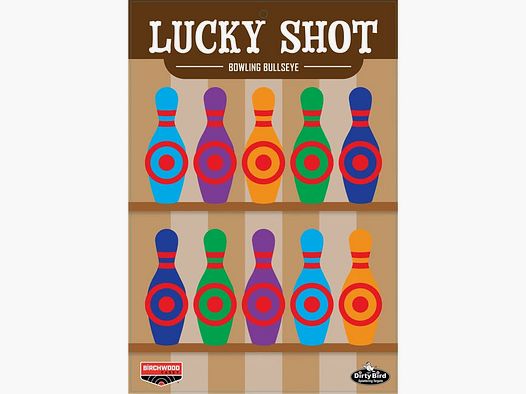 Birchwood Casey DIRTY BIRD Lucky Shot Bowling Pins 12 x 18 pulgadas 6-pack BC-35773