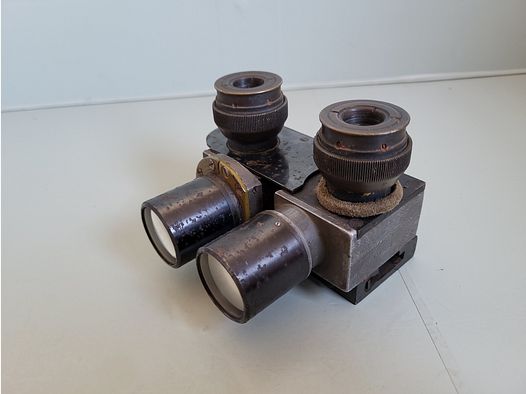 2 WK - WW 2 - Flak Fernrohr - Doppelfernrohr - Fernglas - Patent Carl Zeiss - 1940er Jahre 