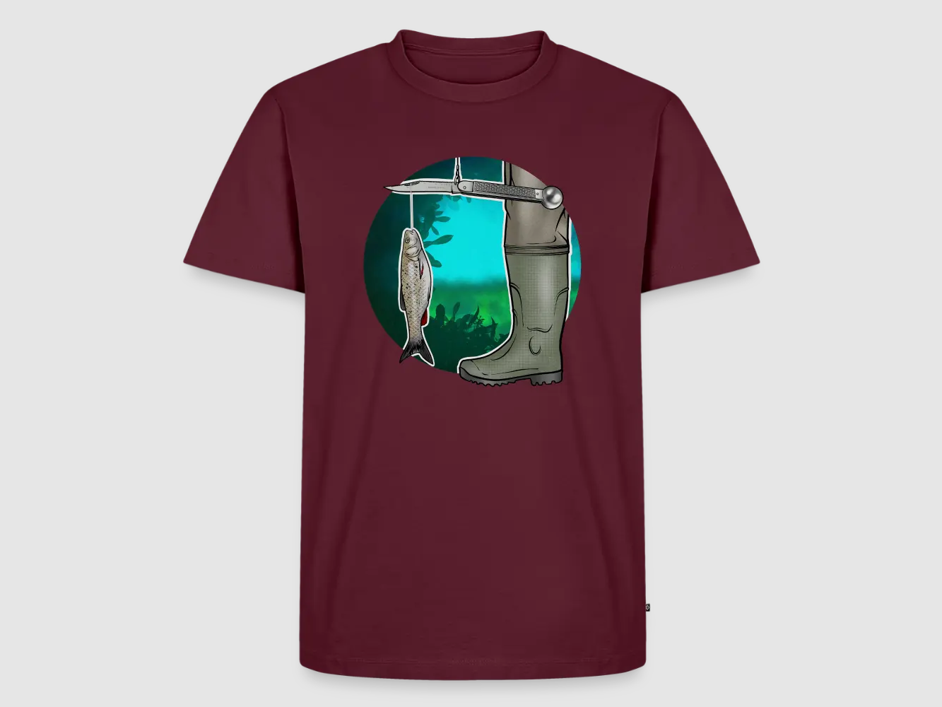 PUMA Men´s Premium T-Shirt "Waagemesser – Petri Heil"