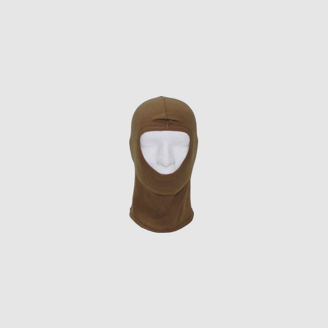 Balaclava, 1-Loch, dünn, coyote tarn, 100 % Baumwolle