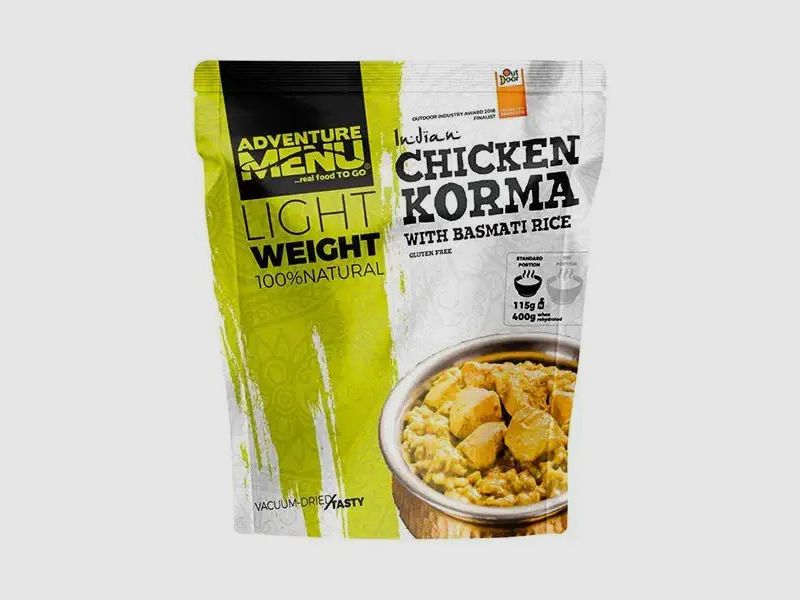 Adventure Menu Léger Grand Poulet Korma avec Riz Basmati