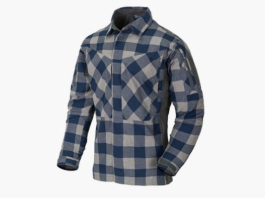 HELIKON-TEX MBDU FLANELL SHIRT® SLATE BLUE CHECKERED