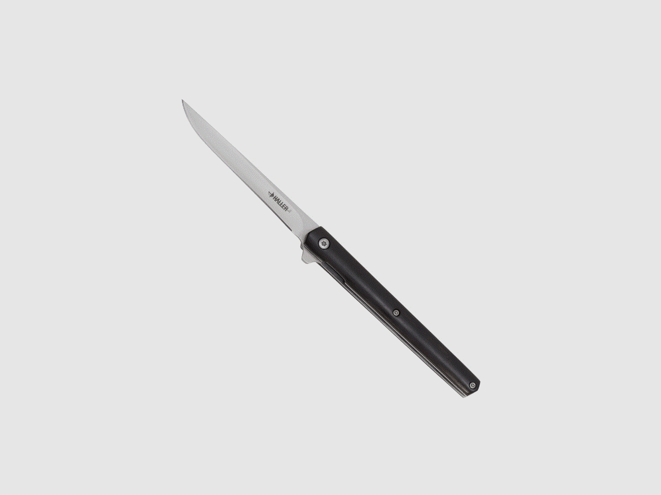 Cuchillo de bolsillo Haller con funda de cuero