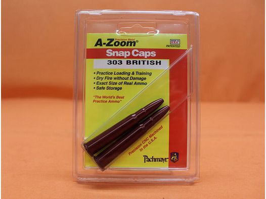 A-Zoom A-Zoom Exerzier-/ Pufferpatrone Alu .303Brit Set mit 2 Stück (12226)