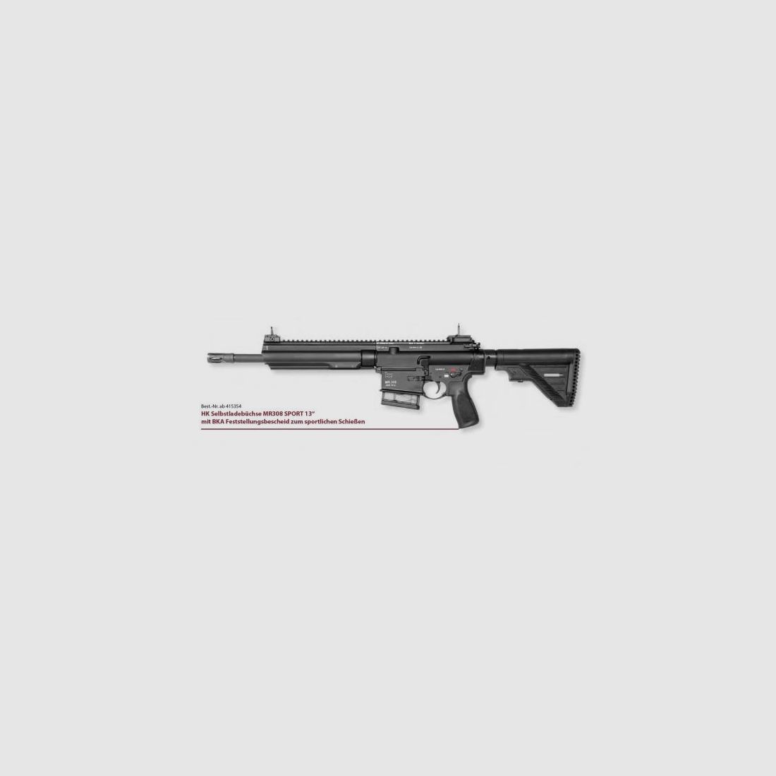 HECKLER & KOCH semi-automatic rifle model MR308 A3 -13'' SPORT .308Win | BKA notice