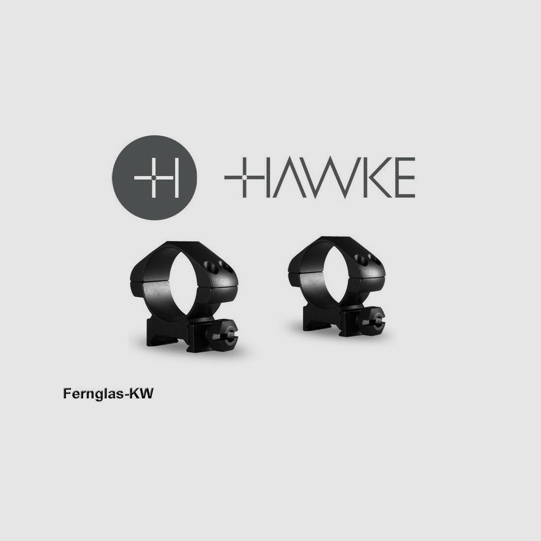 HAWKE 23006 30mm Präzision Stahl Ringmontagen Mittel für Weaver Schiene