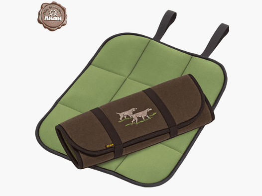 AKAH Coussin de siège pliable avec broderie de chien de chasse