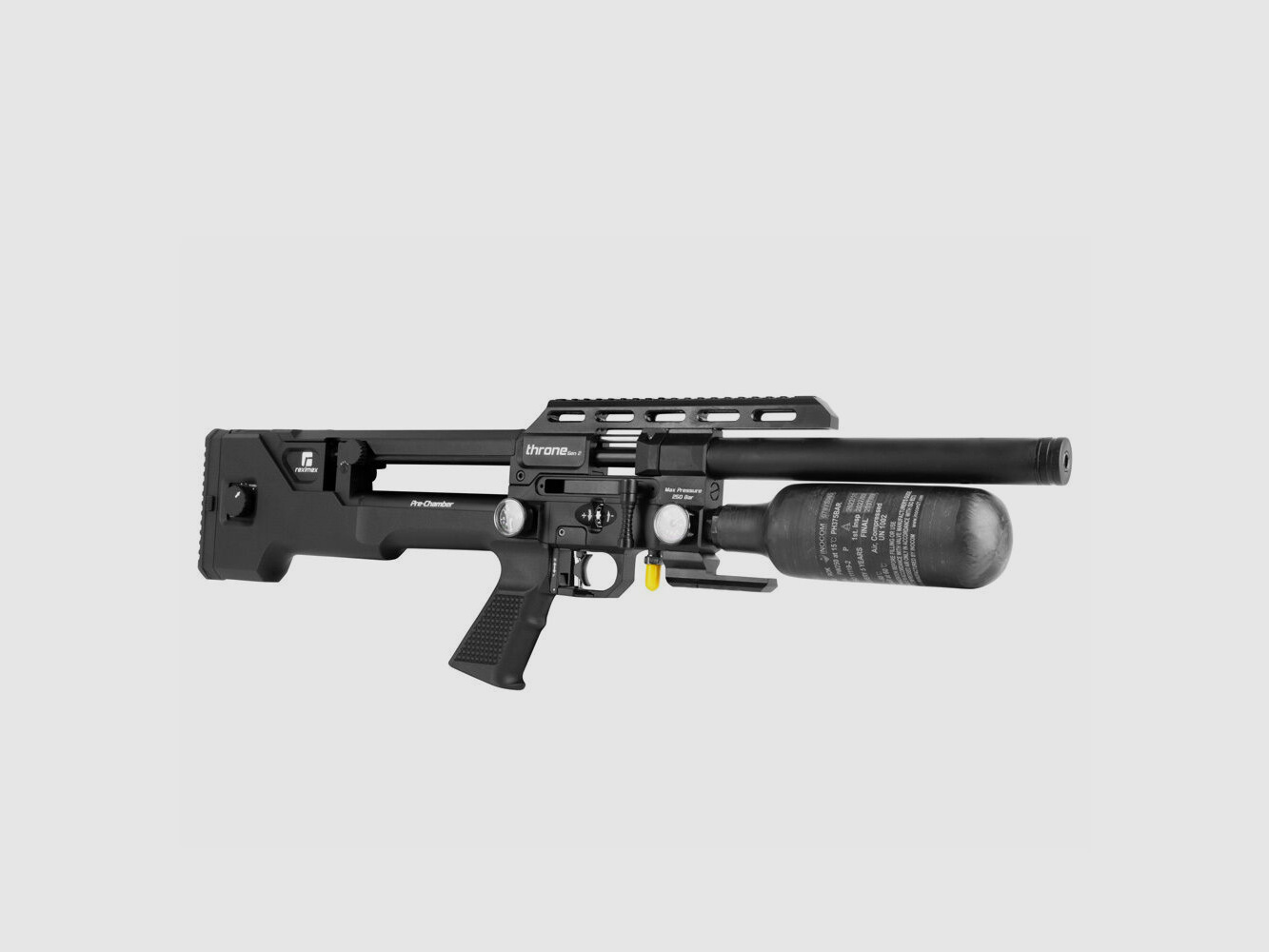 reximex Throne Gen2 COMPACT PCP rifle 4.5 mm Diabolo black