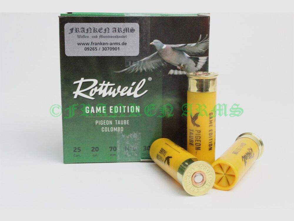 Rottweil Game Edition Taube 20/70 2,8mm 25Stück Staffelpreise