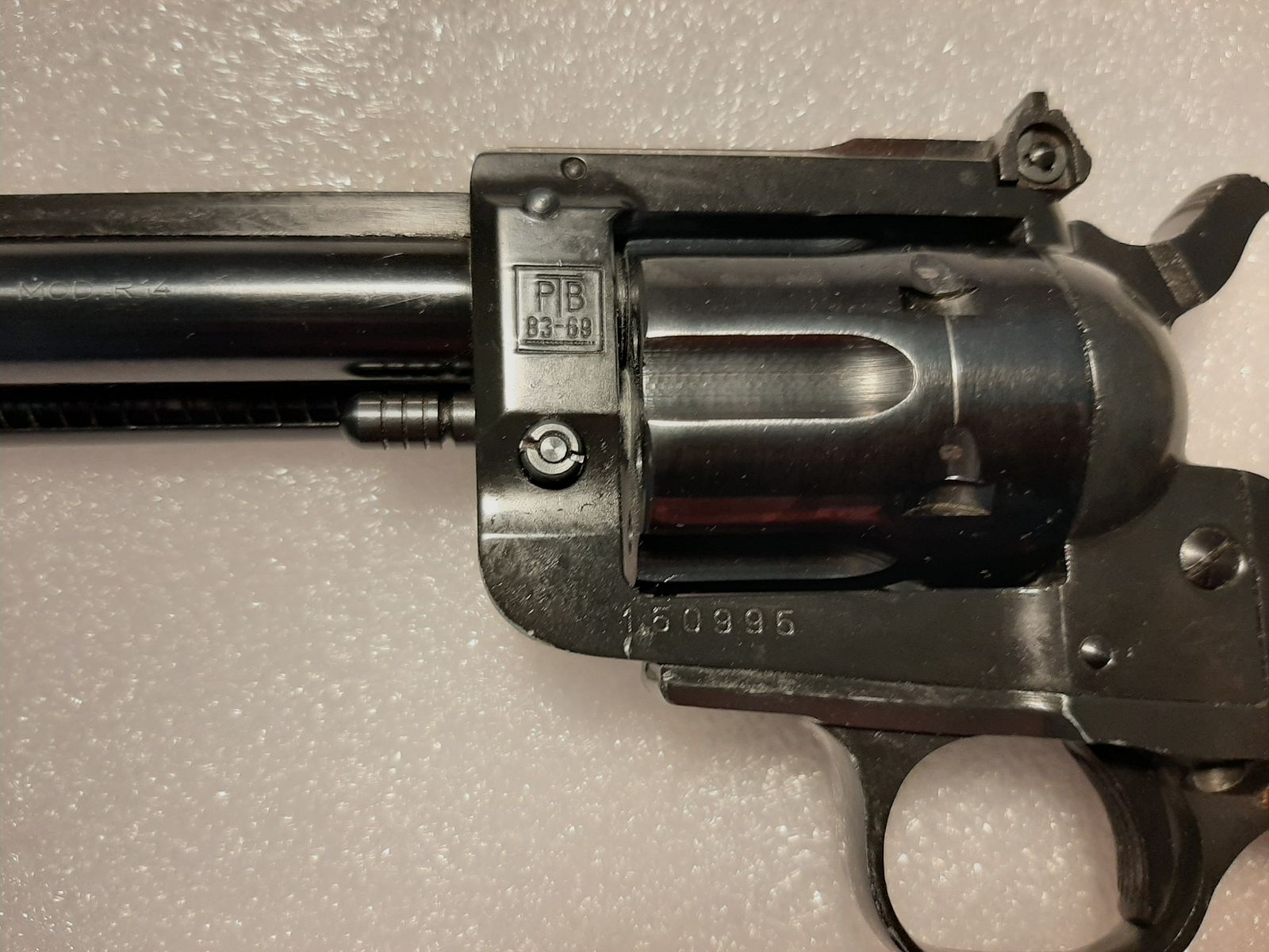 Kat. B Revolver Reck Sportwaffenfabrik modello R14 con PTB in 4mm Rand lang, 4mmRl, senza necessità di permesso