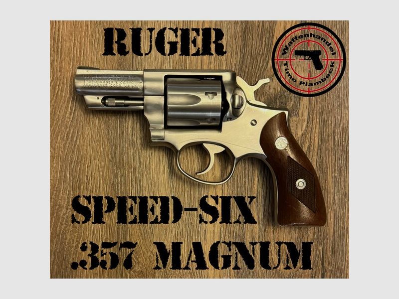 Revolver RUGER Mod. Speed-Six mit 2,75"-Lauf im Kaliber .357 Magnum in Stainless Steel