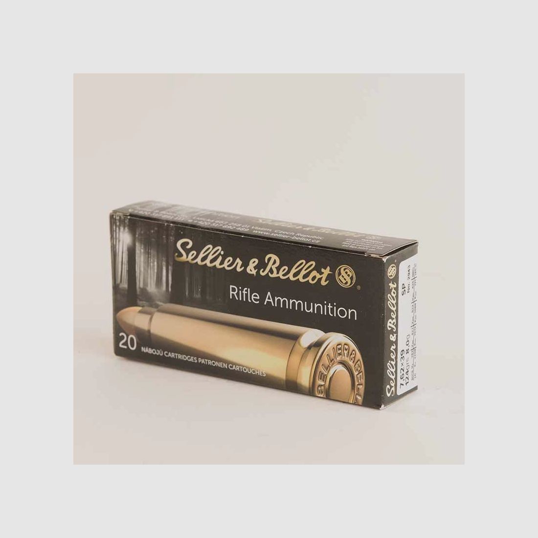 SELLIER BELLOT MUNITION C/ 7,62X39 SP 124GRS, Bild 2 von 3