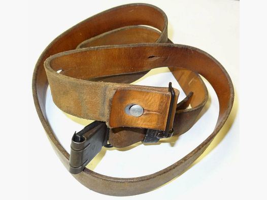 Cinghia in pelle SIG / cinghia di trasporto completa per fucile d'ordinanza svizzero Stgw.57, SIG PE57, SAR M57 SWISS MATCH