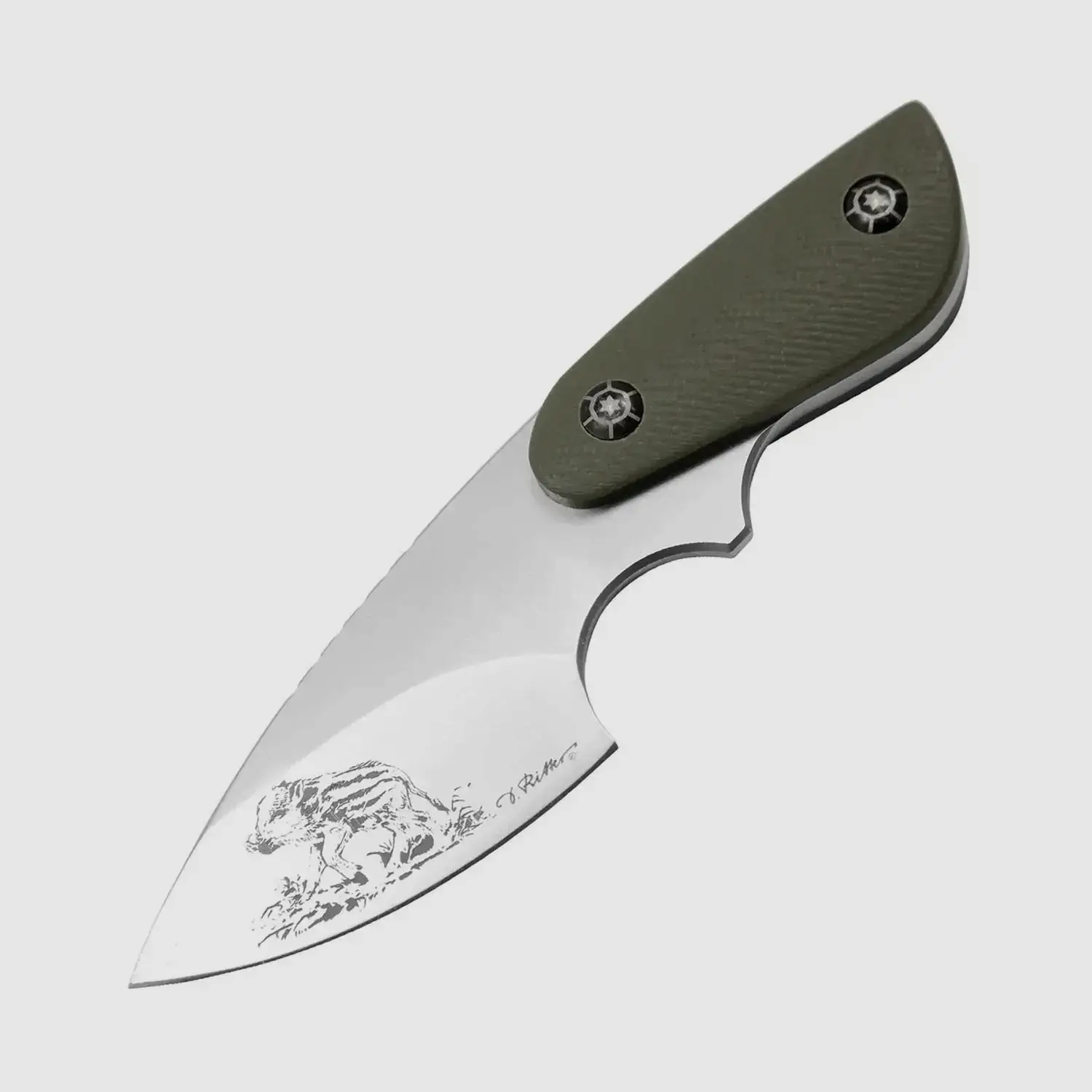 PUMA IP jabalí, G10 verde, cuchillo de cuello, imagen 1 de 2