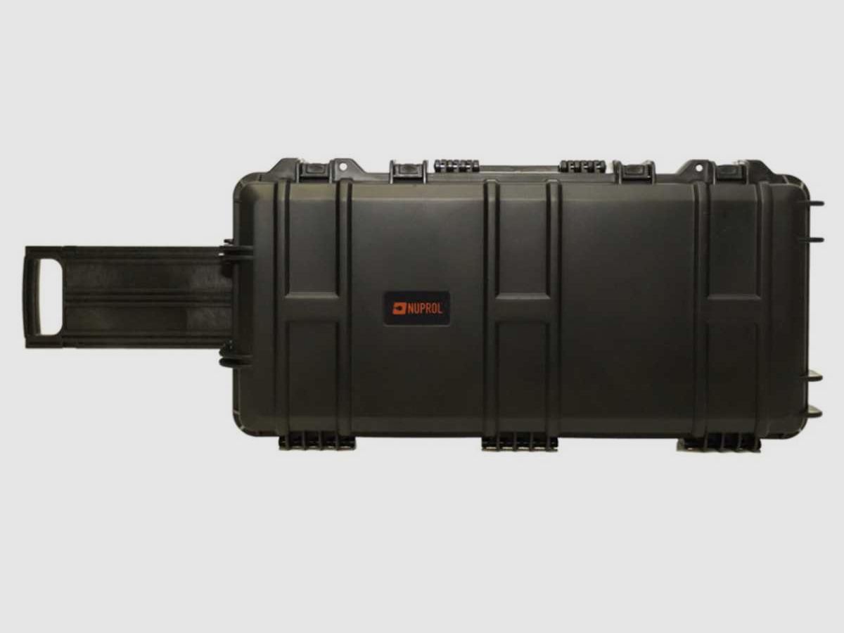 Nuprol Waffenkoffer wasserdicht 75cm mit vorgefertigtem Schaum - schwarzer Koffer