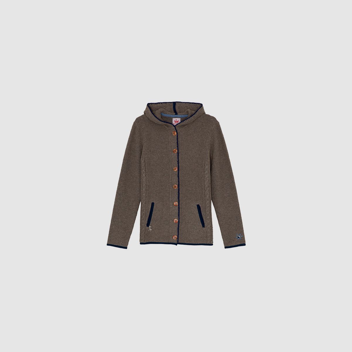 SPIETH & WENSKY Eden-Strickjacke für Damen Nuss