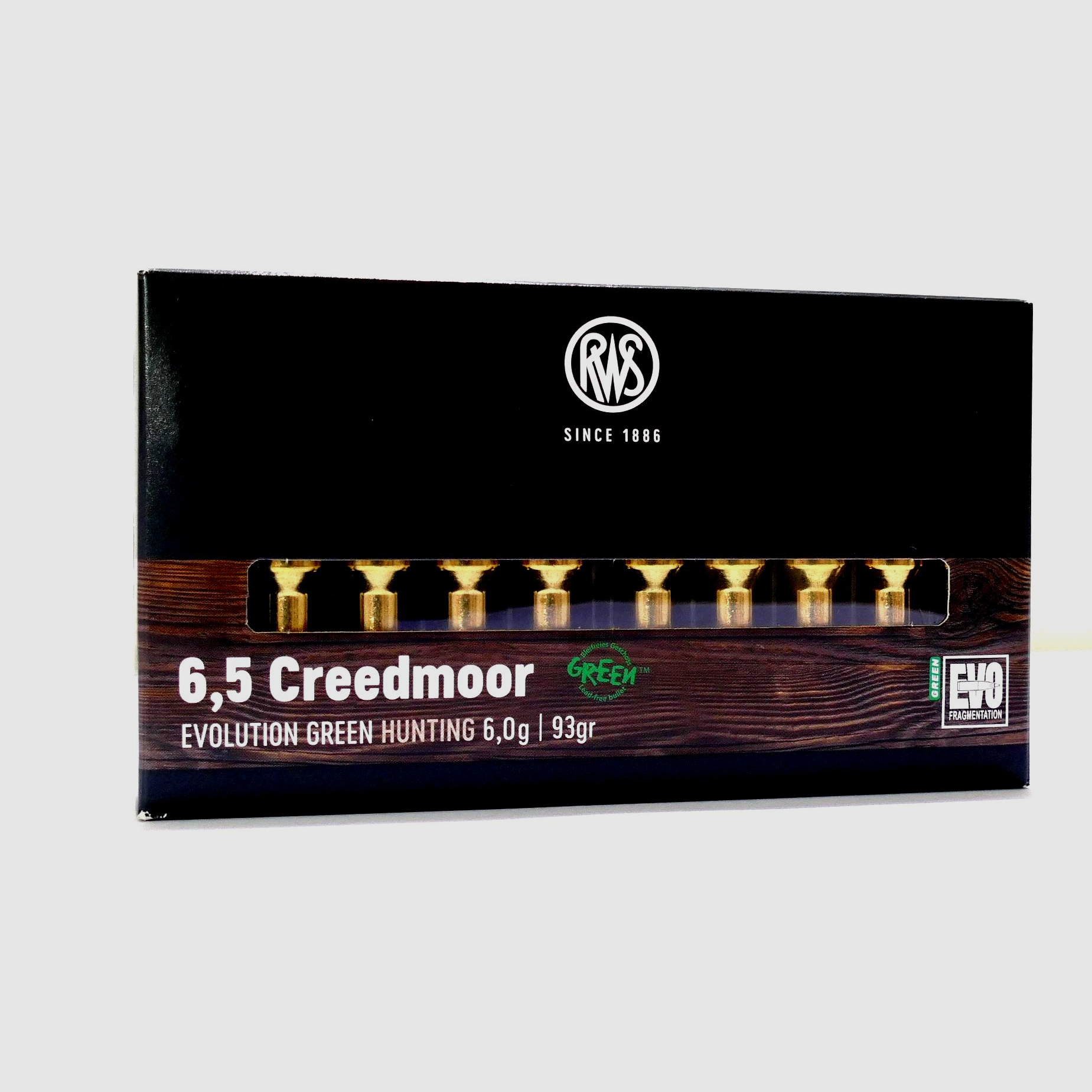 RWS 6,5 Creedmoor Evo Green 6,0g Büchsenpatronen Bleifrei