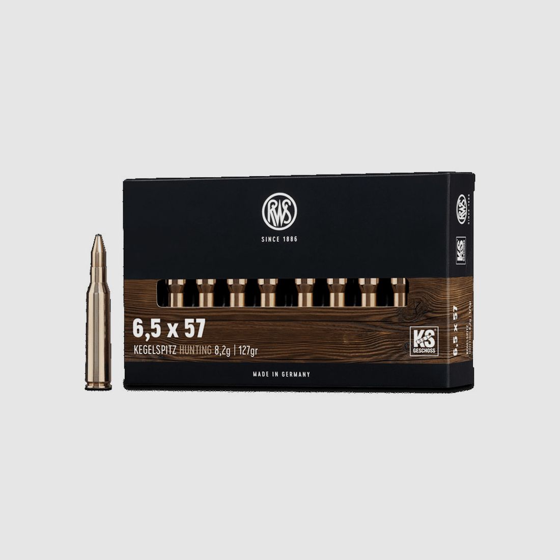 RWS 6,5x57 Kegelspitz 8,2g - 127gr