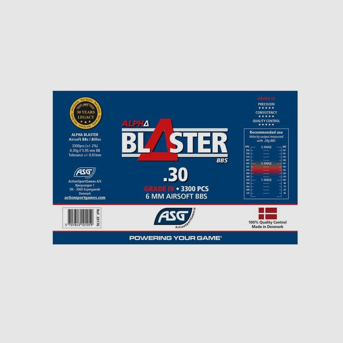 ASG Alpha Blaster BBs 3300 Stk 6mm BB / 0,30 g / PLASTIK, Bild 3 von 3