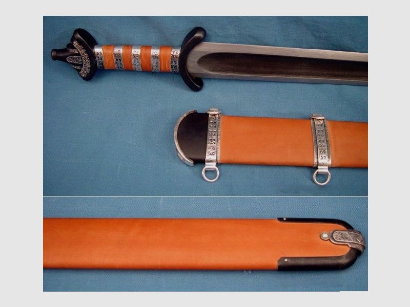 Sächsisches Schwert 9. Jahrhundert, wikingerzeitlich, Replika, NEU