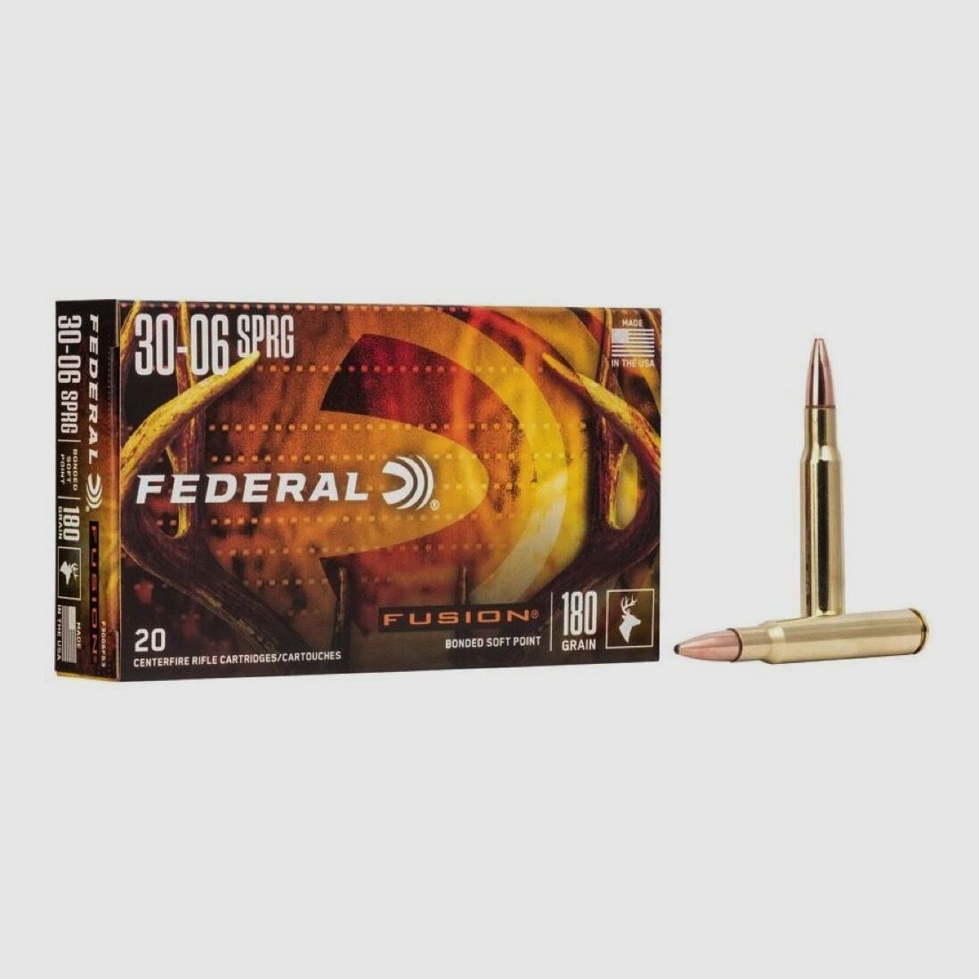 Federal Premium Ammunition Fusion BSP 180grs 20pcs .30-06Spring
