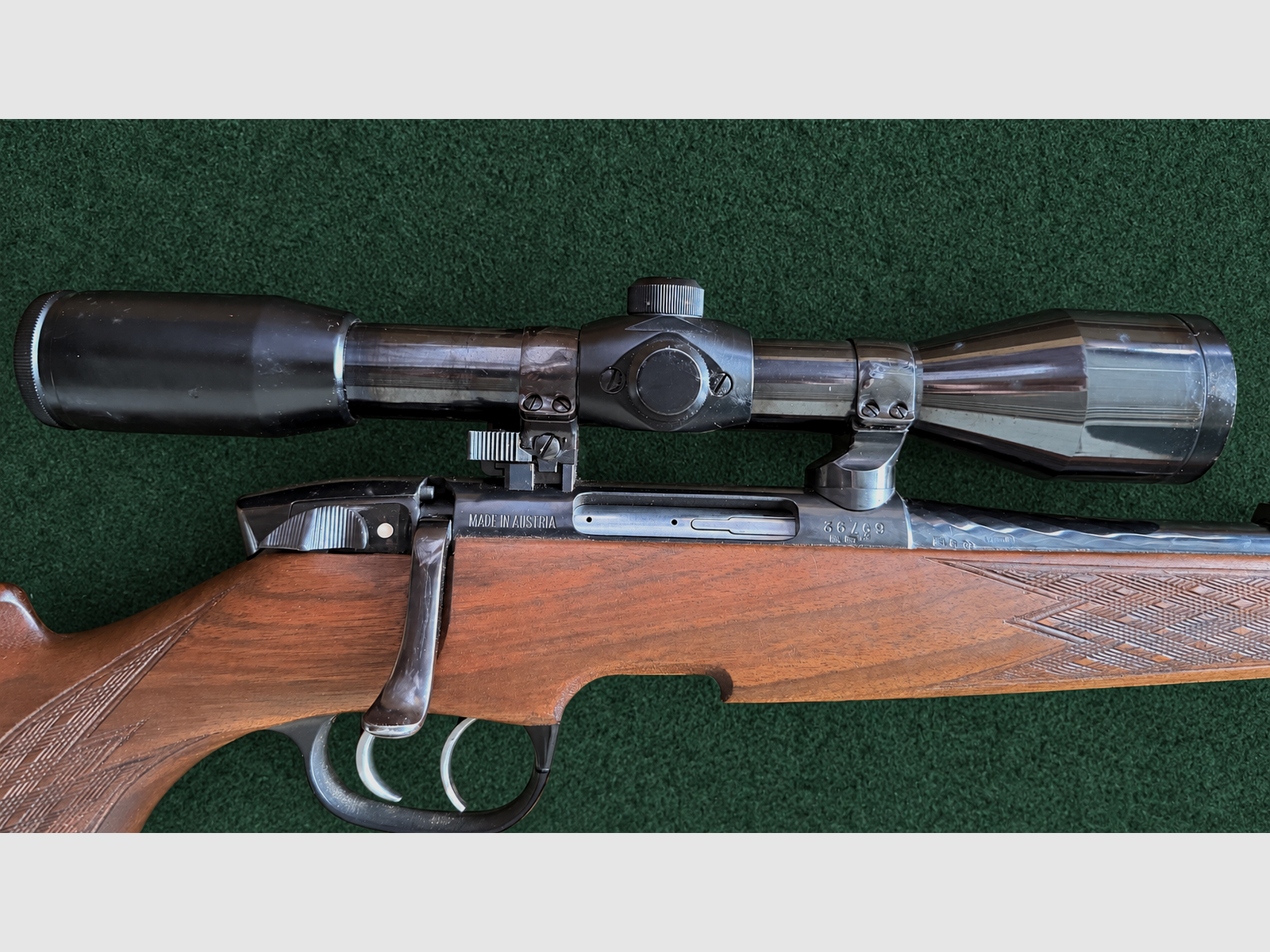 Steyr-Mannlicher Modell SL Stutzen, Kaliber 5,6×50 Mag., mit Nickell-Zielfernrohr, Bild 6 von 10