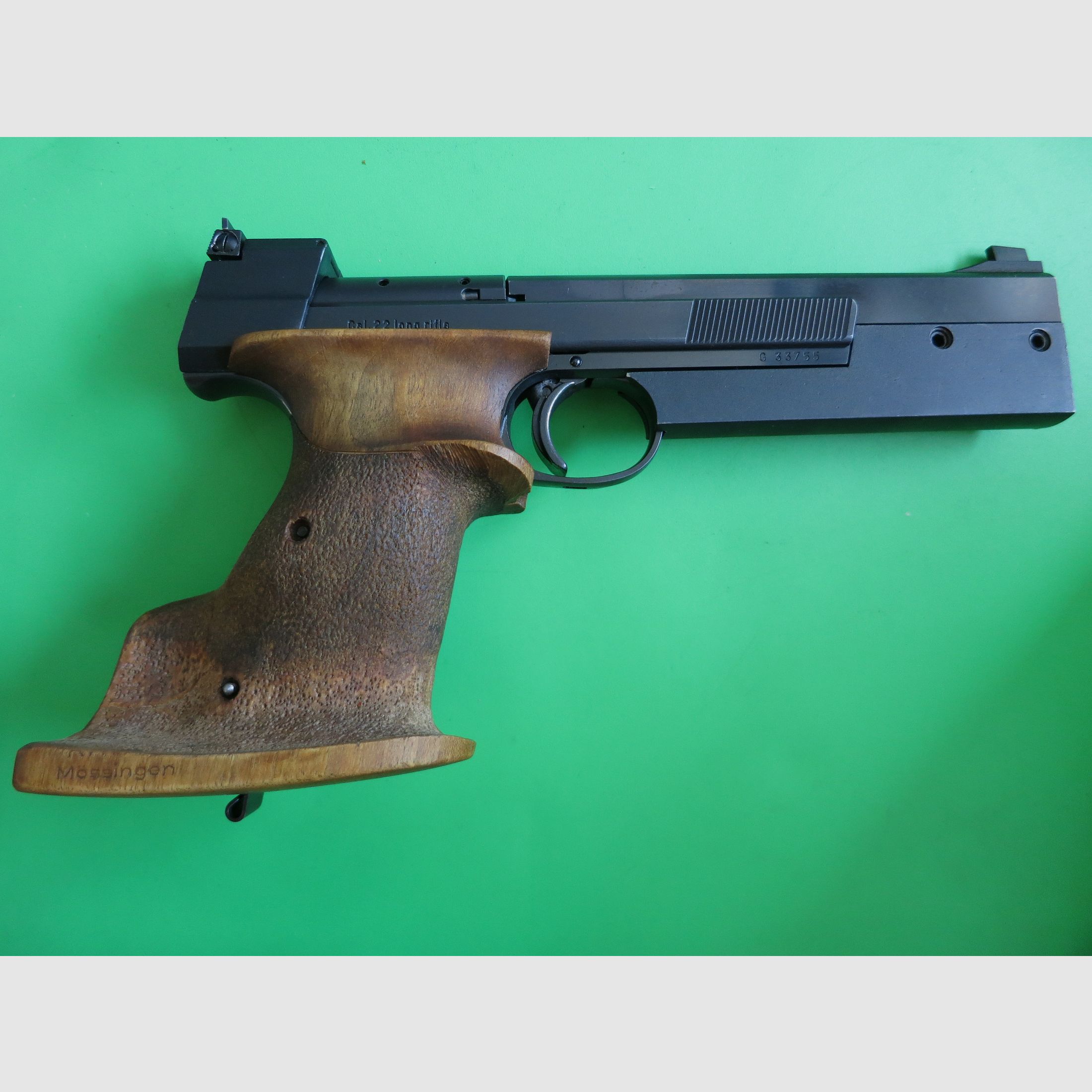 Hämmerli International 208, beste schweizer Ziel- Sportpistole, .22lr +Laufgewicht +NILL-Sportgriff      #49