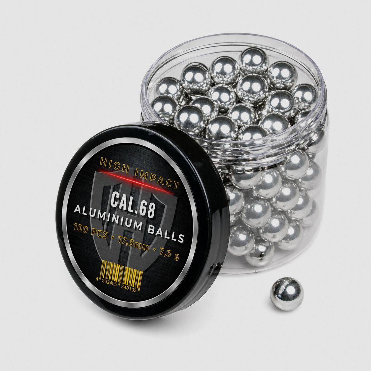 100x ALUMINIUM BALLS CAL.68 | HIGH IMPACT | HDS68 TS68 | HDX68 TX68 | Pistelle X-68 | TC68 | 7,5g