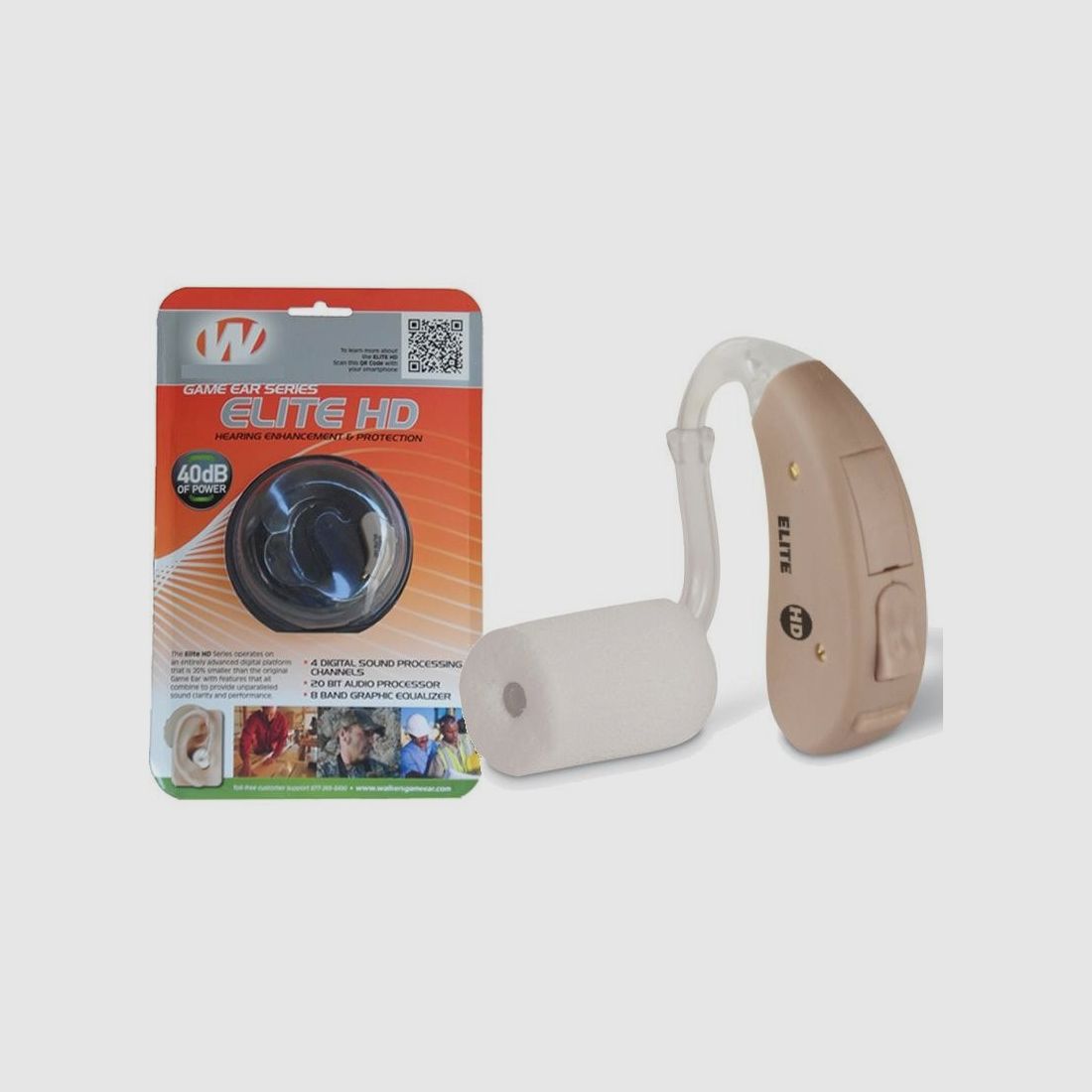 Walker’s Elite HD Geluidsversterker + 40 dB
