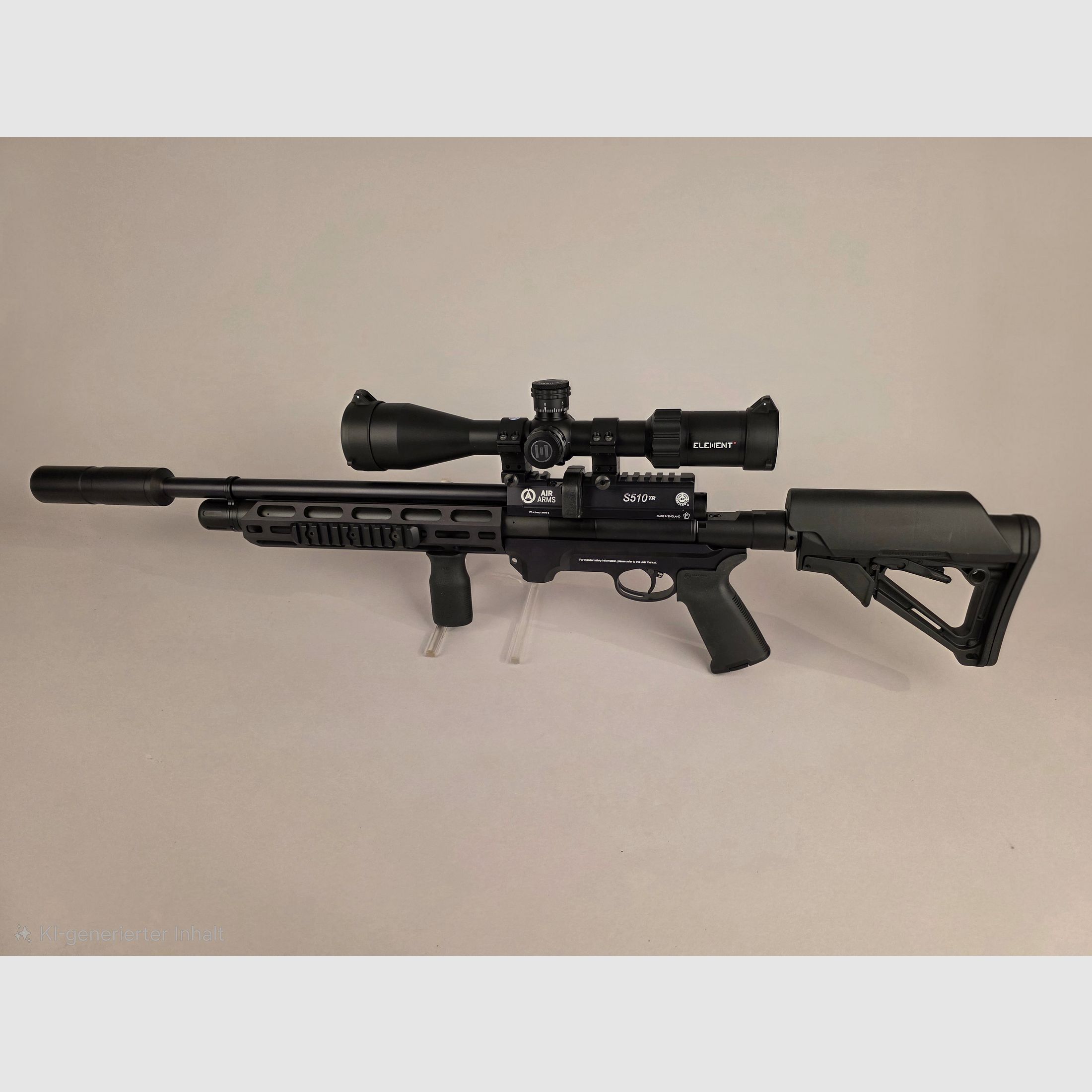 Air Arms S510 Tactical plus Element Optics Helix and accessories in case! Package price!, image 3 of 20