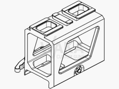 B&T 52 mm mounting skeleton QD for Aimpoint ACRO