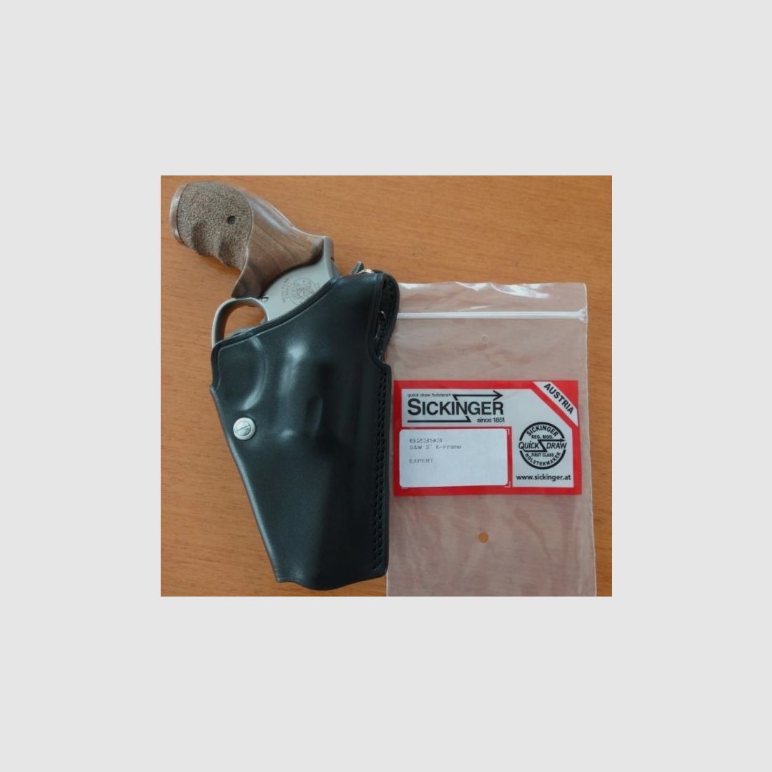 Sickinger Sickinger Holster EXPERT schwarz für Revolver S&W 3" K-Frame