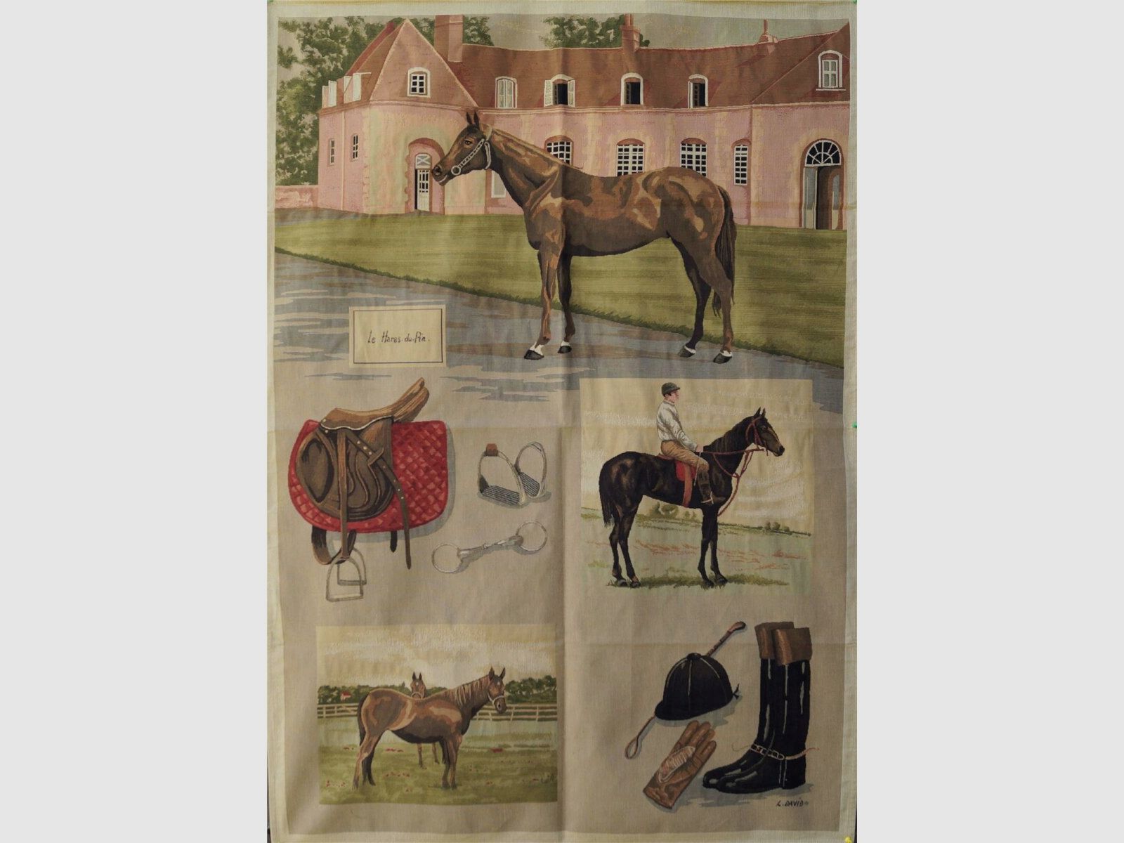 Tovaglie Lovergreen motivo coperta da viaggio piccola motivo cavallo