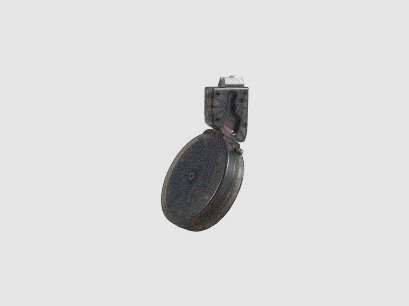 BLACK DOG AR-15 Drum Magazine 22lr 50rd Polymer Smoke Gray