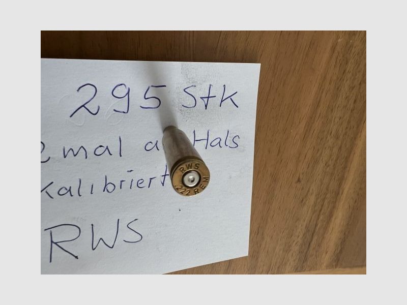 Cases .222 Rem. from RWS + Sako