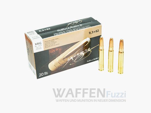 S&B 9,3x62 eXergy XRG cartuchos de caza sin plomo 250grs