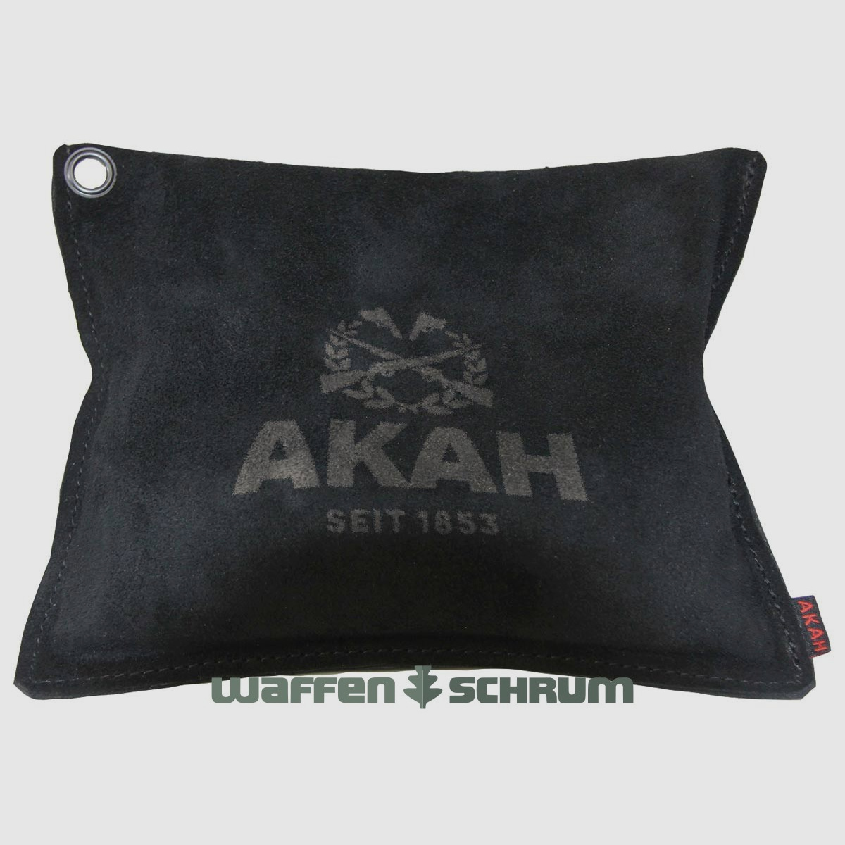 AKAH rifle support velour leather 24x20cm, filled with granulate