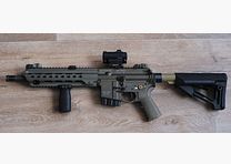 Heckler&Koch MR223, semi-auto rifle, caliber .223 Rem., sand color
