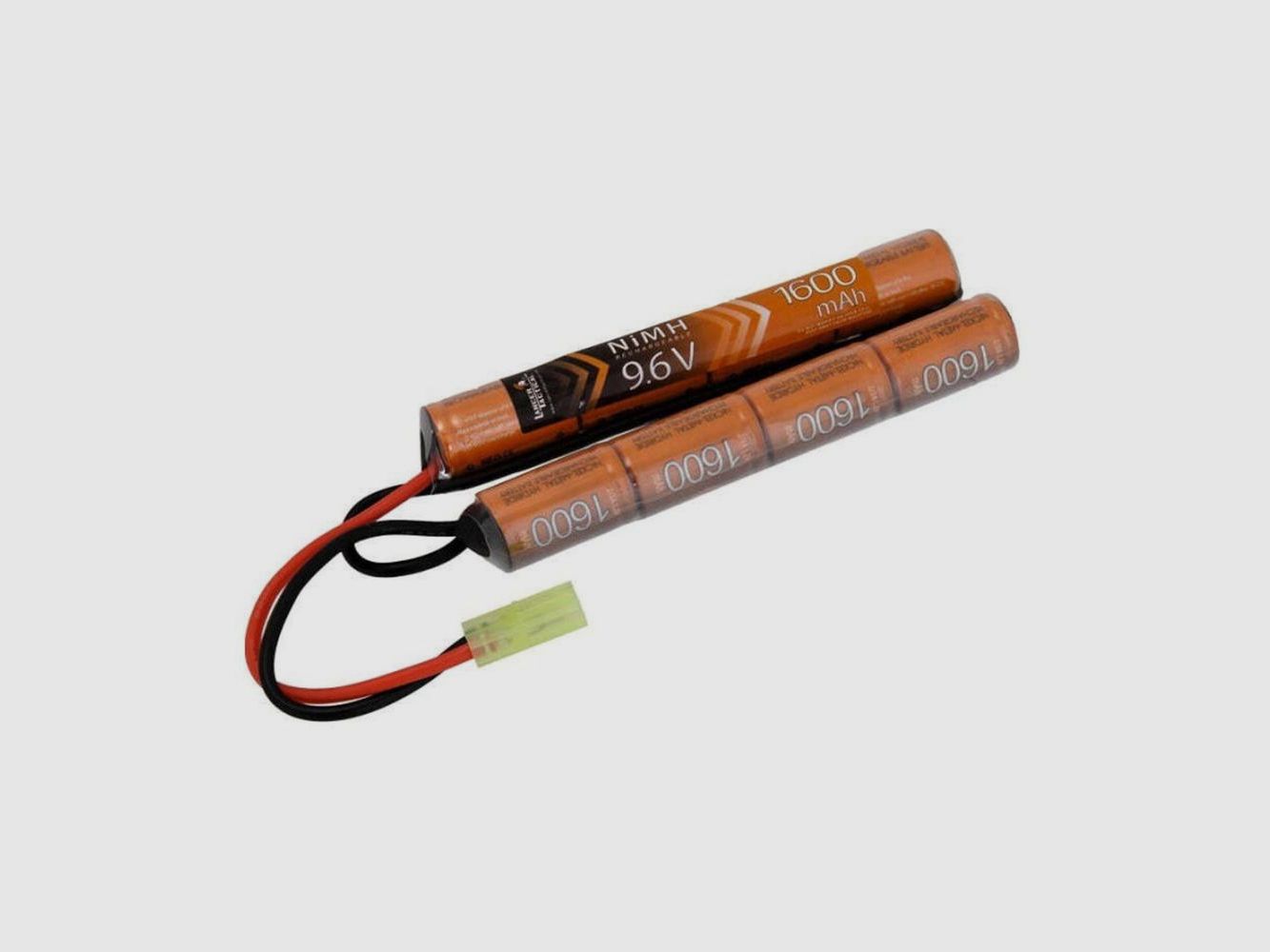 NiMH-Batterie Lancer Tactical 9,6V 1600mAh - Hohe Kapazität - Wiederaufladbar - Optimale Autonomie für Airsoft, Bild 1 von 5