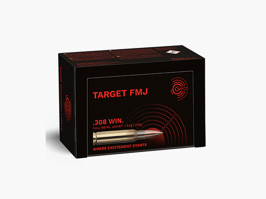 GECO .223Rem Vollmantel Target 55grs 50 Schuss