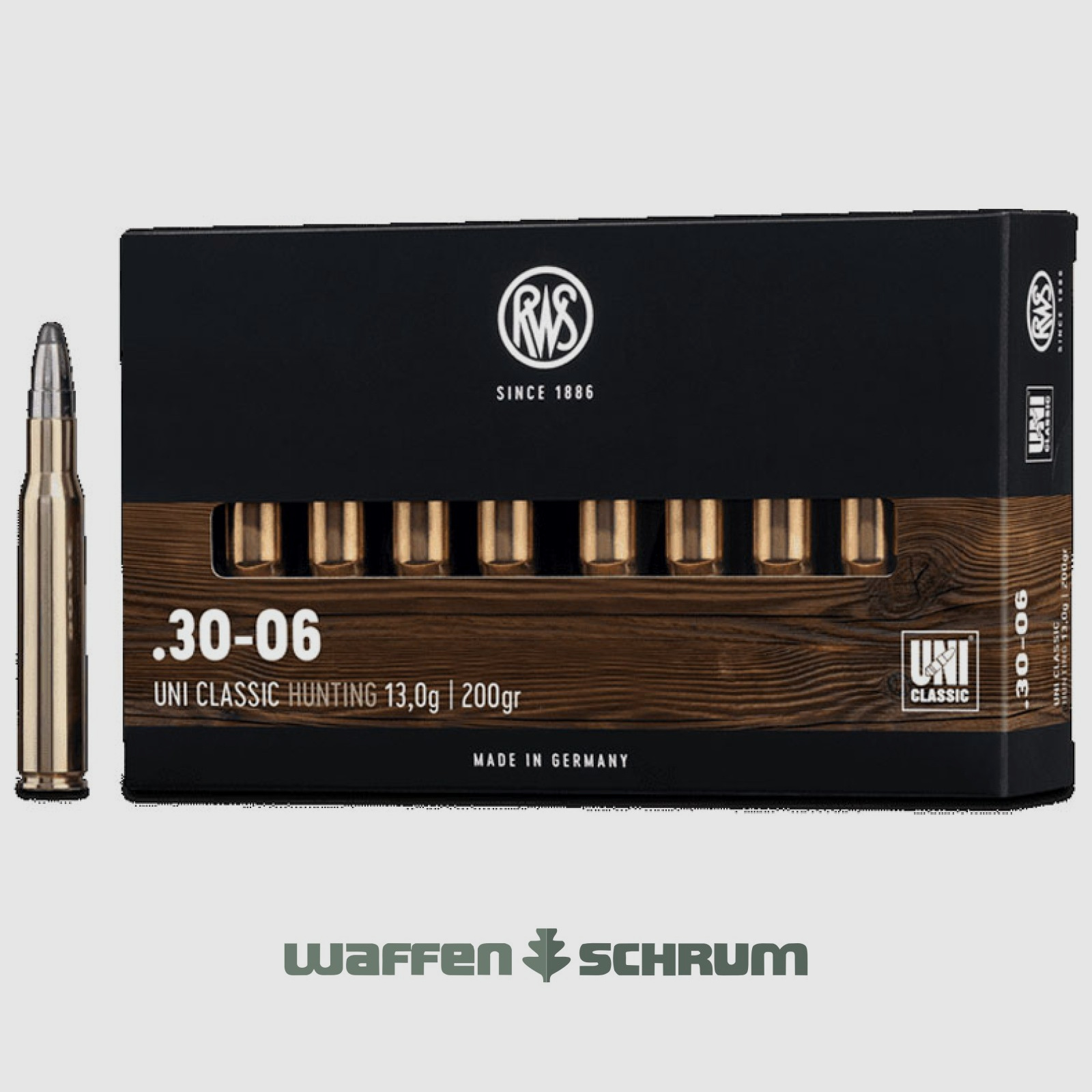 RWS UNI Classic 13,0g - 200gr .30-06Spring