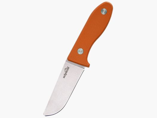 Kindermesser UNU  rostfreier 8Cr13Mov-Stahl mit Stonewash-Finish orange