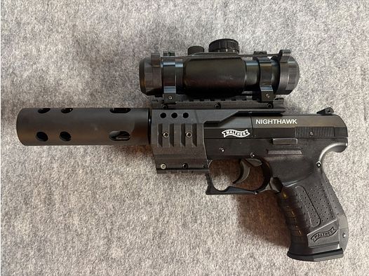 Walther Nighthawk 4,5 mm Diabolo - Co2-pistool in koffer