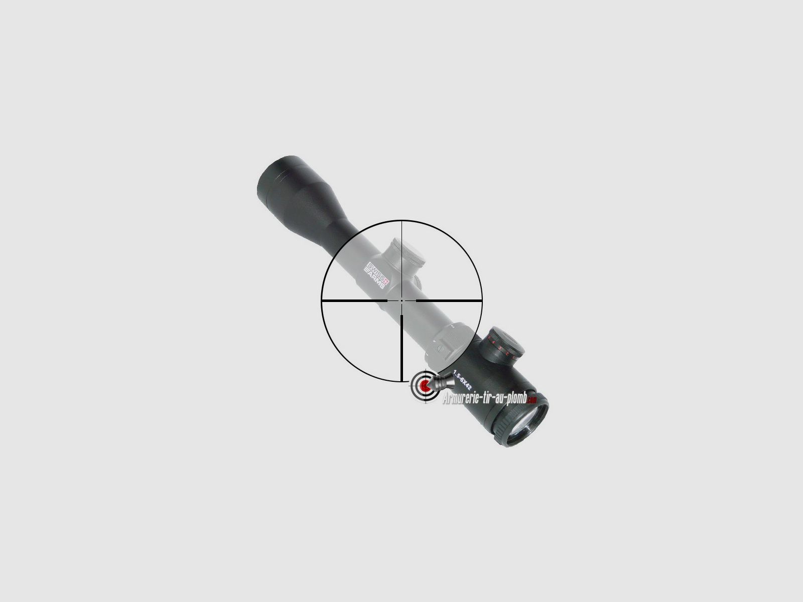Lunetta Swiss Arms 1.5-6x42 IR, immagine 2 di 4