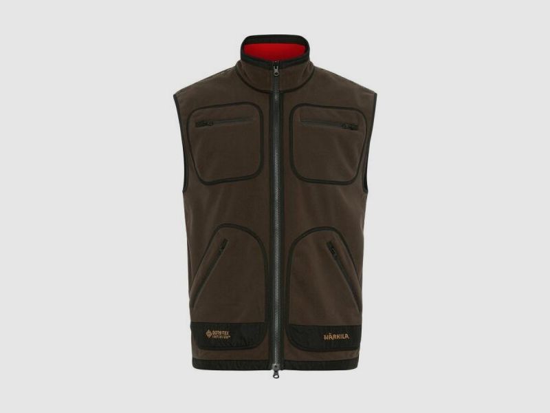 H?rkila Herren Fleeceweste Kamko Brown/Red M