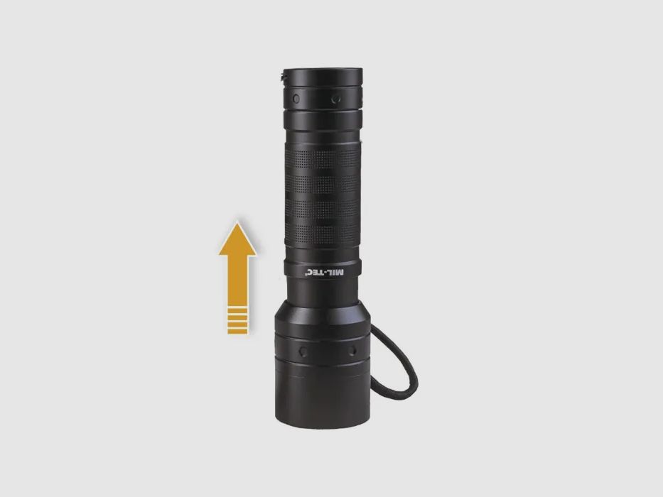 Stablampe MISSION 520 Lumen mit 3 Helligkeitsstufen + Stroboskopblitz