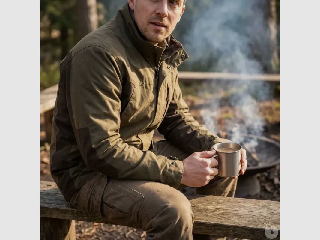 Wasserdichte Imperlight-Jacke aus Polyester-Baumwolle in Khaki S bis 4XL, Bild 3 von 18