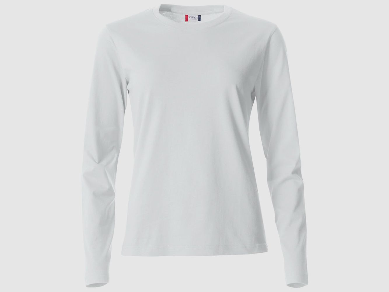 Clique Basic Langarmshirt Damen Weiß - L